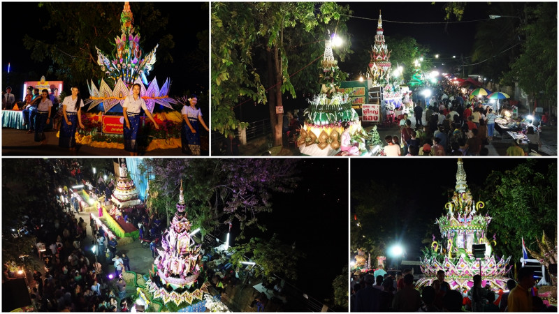 นทท. แห่ชื่นชมความสวยงาม "กระทงยักษ์" สีสันสุดอลังการ บรรยากาศคึกคัก!!  (มีคลิป)