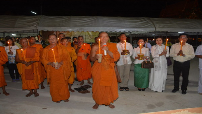 ชาวพุทธไทย-กัมพูชา ร่วมสวดมนต์ข้ามปีเพื่อความเป็นสิริมงคลรับปีใหม่ 2563