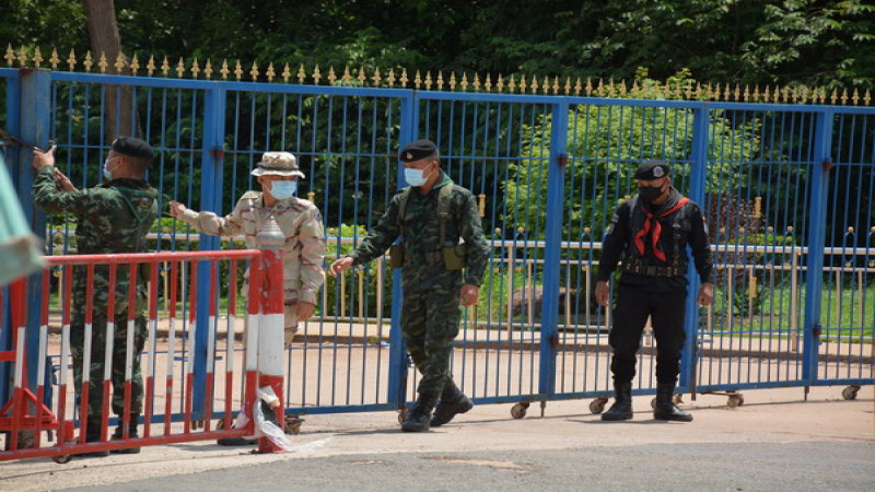 ประธานสภาอุตสาหกรรมการท่องเที่ยวจังหวัดศรีสะเกษ สำรวจบรรยากาศการค้าและการท่องเที่ยว บริเวณช่องสะงำ