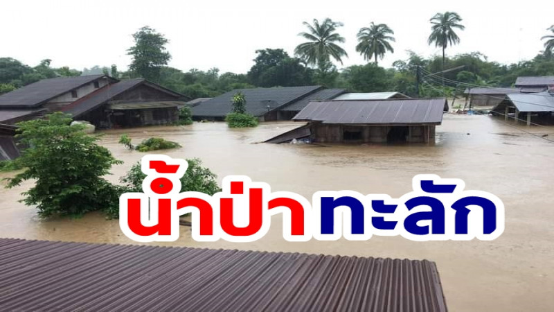 ​​​​​​​เลยอ่วม บ้านสูบน้ำป่าทะลัก จมบาดาลกว่า 100 หลัง ล่าสุดที่กั้นลำน้ำขาดแล้ว