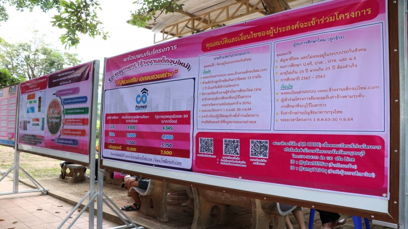 สำนักงานจัดหางานจังหวัดกาญจนบุรี จัดงานนัดพบ Co-Payment จ้างงานเด็กจบใหม่