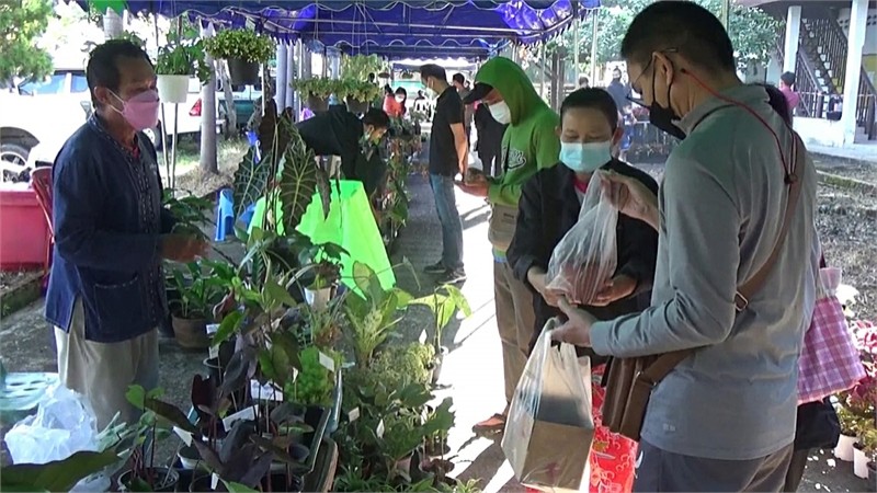 "อบต.แม่นาเรือ" จัดงานกาดต้นไม้แม่นาเรือ ส่งเสริมและพัฒนาอาชีพให้กับกลุ่มผู้ปลูกต้นไม้ประดับให้ปชช.