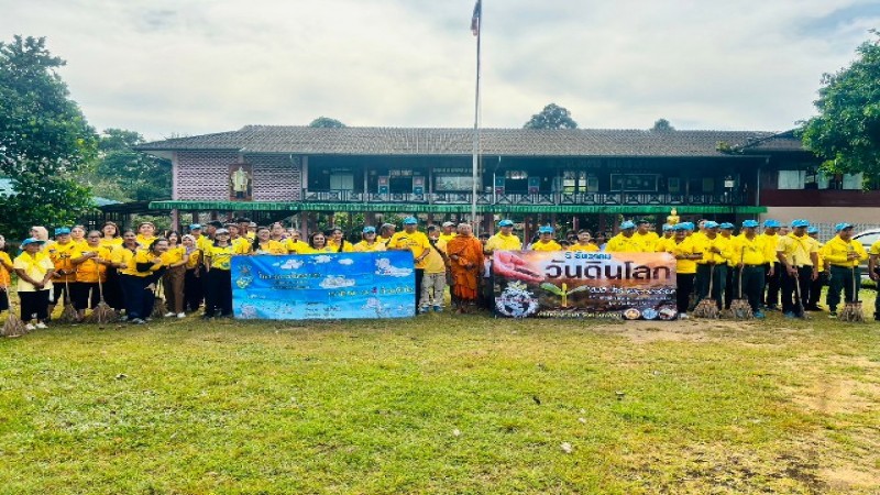 ประชาชนบ้านบางมรวน ร่วมจัดกิจกรรมจิตอาสาพัฒนาโรงเรียนห่างไกลเมือง