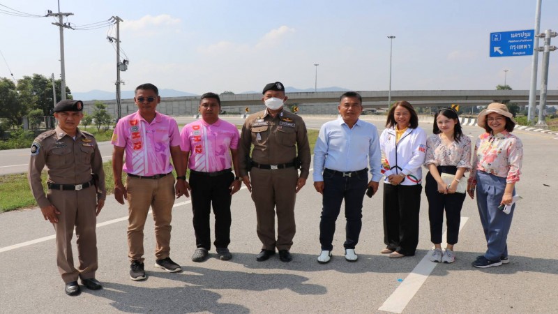 แขวงทางหลวงกาญจนบุรี ลงพื้นที่ตรวจติดตาม บนเส้นทางหลวงพิเศษระหว่างเมืองหมายเลข 81สาย บางใหญ่ กาญจนบุรี