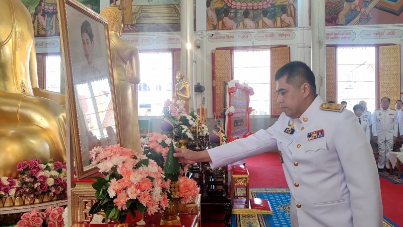 ศรีสะเกษ เจริญพระพุทธมนต์เบื้องหน้าหลวงพ่อโตพระพุทธรูปศักดิ์สิทธิ์คู่เมืองดอกลำดวน เฉลิมพระเกียรติเจ้าฟ้าสิริวัณณวรี นารีรัตนราชกัญญา