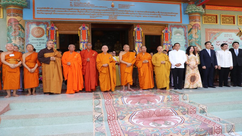 เจ้าประคุณสมเด็จพระมหาวีรวงศ์ เลขานุการสมเด็จพระสังฆราช เปิดอาคารพระมหามงคลวิหารสิริกาญจโนภาส 12 ราศี