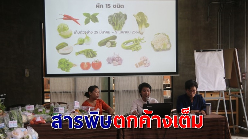 ไทยแพน เผยผลตรวจสารพิษตกค้าง ผัก-ผลไม้ 62 เกินมาตรฐานร้อยละ 41