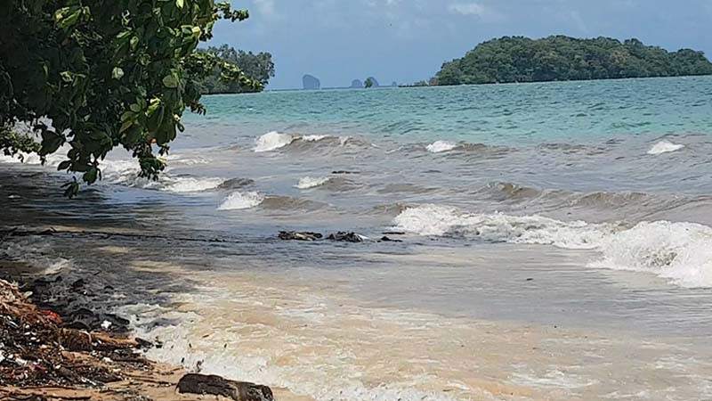 ผู้นำชุมชนบ้านเกาะกวาง ร้องหน่วยงานรับผิดชอบเร่งแก้ไขปัญหาด่วน "คลื่นกัดเซาะชายหาด" ขยายวงกว้าง หวั่นเกิดอันตราย