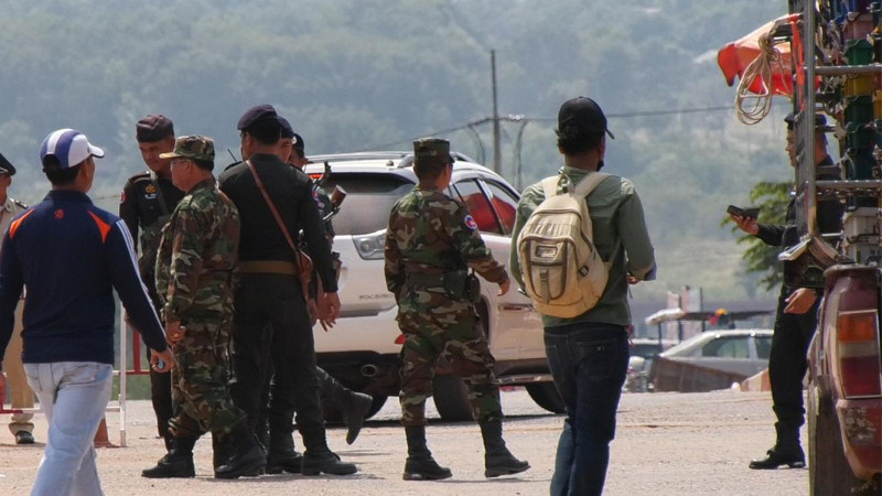ทหารกัมพูชา เสริมกำลังตรวจเข้มสกัดจับ "ผู้นำอดีตฝ่ายค้านกัมพูชา" เตรียมลักลอบเข้าประเทศในวันชาติ