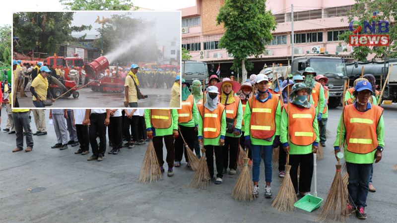 ผู้ว่าฯกาญจนบุรีปิดเมือง “Big Cleaning Day รวมพลังทำความสะอาดทั่วเมืองและและ Kick off จัดระเบียบสายสื่อสาร”