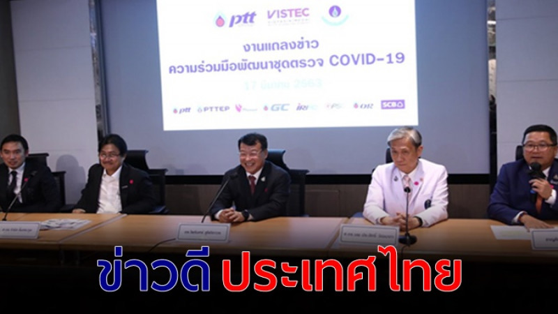  นักวิจัยไทยผลิต "ชุดตรวจโควิด-19" ตรวจง่ายเเละเร็ว รู้ผลใน 45 นาที
