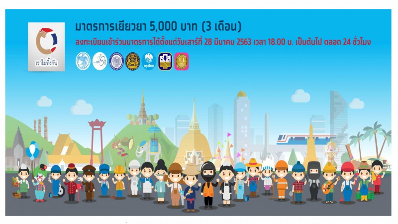 เน้นย้ำ ทุกข้อสงสัย"เราไม่ทิ้งกัน"เงินเยียวยา 5,000 ใครได้ ลงทะเบียนยังไง รับทางไหน