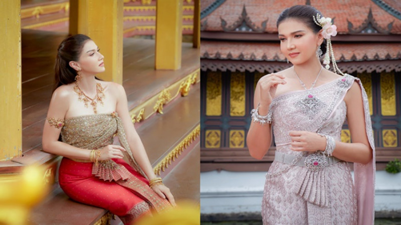 แอน สิเรียม วัย48 ลุกมาถ่ายแบบชุดไทยอีกครั้ง สวยสง่า ราวนางในวรรณคดี