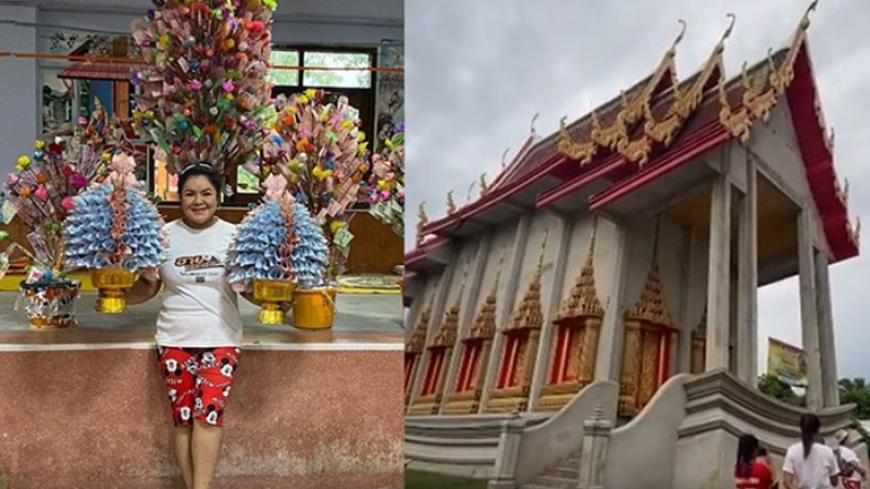 สาธุ! เผยภาพโบสถ์ ที่ ฮาย อาภาพร  สร้างที่บ้านเกิดตัวเอง