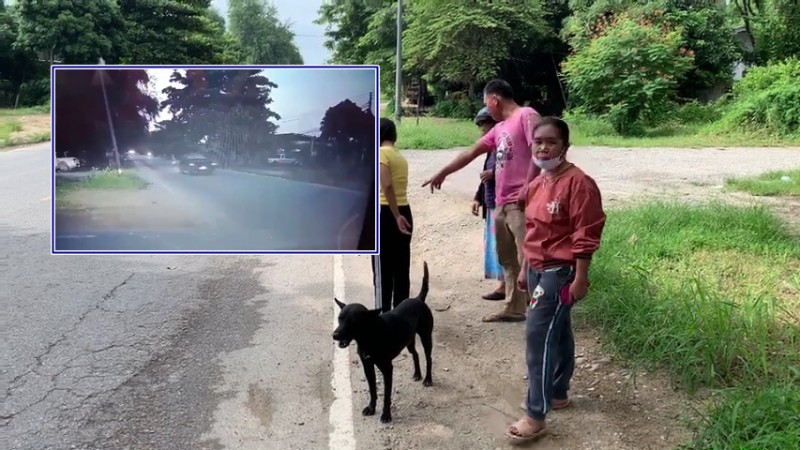 นาทีชีวิต! กระบะพุ่งชนตาหูหนวก วัย 70 ปี ร่างกระเด็นก่อนหลบหนี