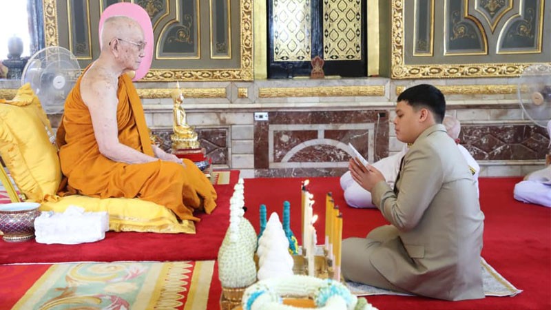 "เจ้าฟ้าทีปังกรฯ" ทรงบำเพ็ญพระกุศล และสนทนาธรรมกับ "สมเด็จพระสังฆราช"