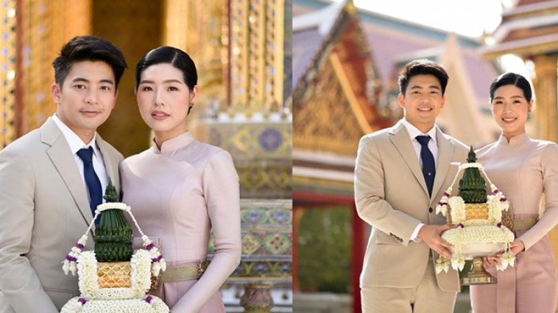 น็อต กราบรถ เข้าเฝ้าสมเด็จพระสังฆราช  รับประทานน้ำพระพุทธมนต์ ใช้ในพิธีแต่งงาน