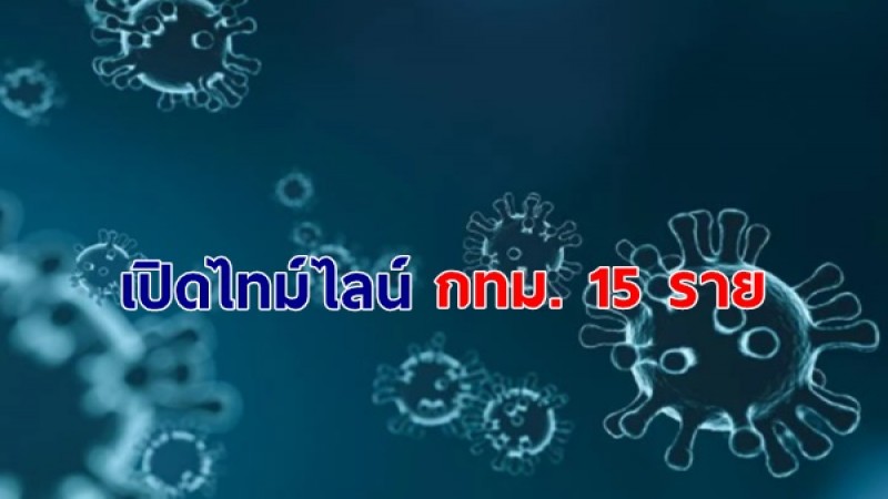 เปิดไทม์ไลน์ "ผู้ป่วยโควิด กทม." จำนวน 15 ราย พบประวัติไปตลาดจ.สมุทรสาคร - ทำงานร้านน้องใหม่พลาซ่า