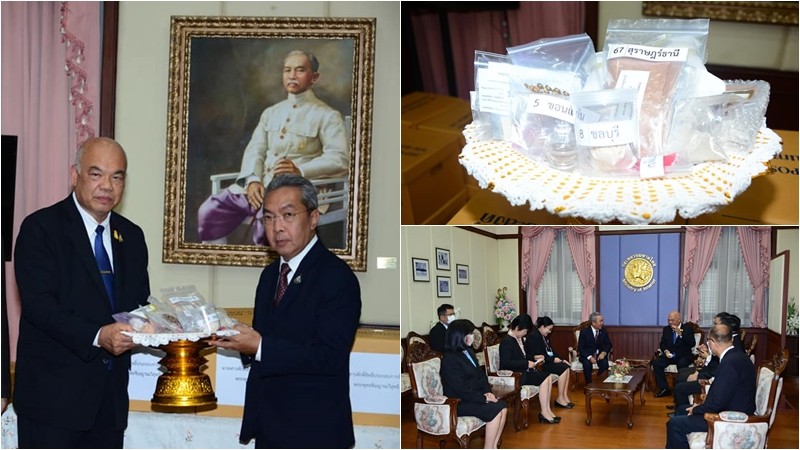 ปลัดมท.ประธานพิธีส่งมอบมวลสารศักดิ์สิทธิ์ทุกจังหวัด จัดสร้างพระพุทธชินญาณวิสุทธิ