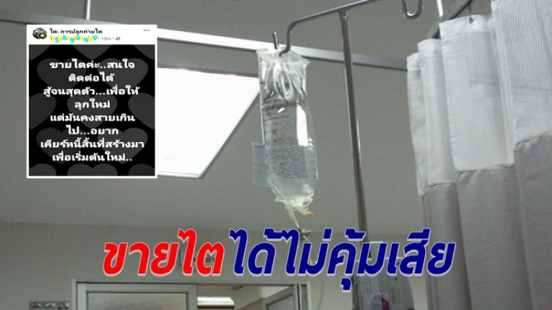 หมอเตือน หาเงินจากการ "ขายไต" ผิดกม. อาจได้ไม่คุ้มเสีย
