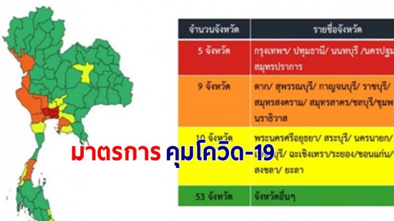 สธ.ยกระดับมาตรการคุมโควิด-19 ! แบ่งพื้นที่ตามโซนสี 4 ระดับ หลังเกิดคลัสเตอร์สถานบันเทิง