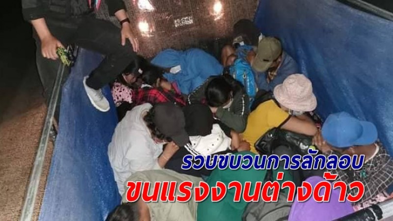 สกัดจับคาหนังคาเขา ขบวนการ​ลักลอบขนแรงงานต่างด้าว 81 คน​