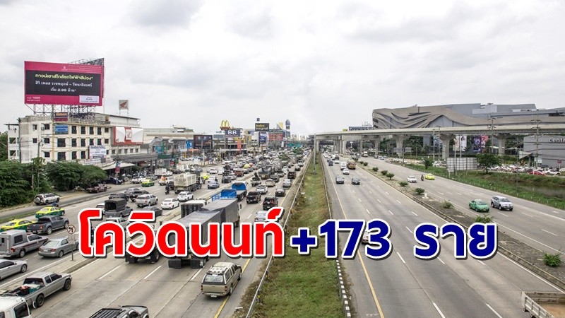 "นนทบุรี" พบผู้ติดเชื้อโควิด วันที่ 5 มิ.ย. 64 เพิ่มอีก 173 ราย !