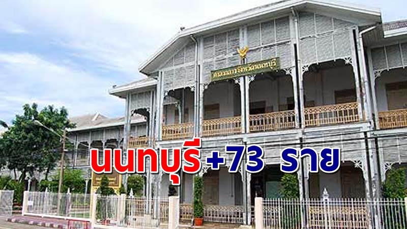 "นนทบุรี" พบผู้ติดเชื้อโควิด วันที่ 18 มิ.ย. 64 เพิ่มอีก 73 ราย !