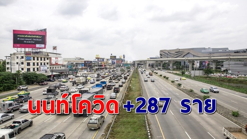 "สสจ.นนทบุรี" พบผู้ติดเชื้อโควิด วันที่ 10 ก.ค. 64 เพิ่มอีก 287 ราย !