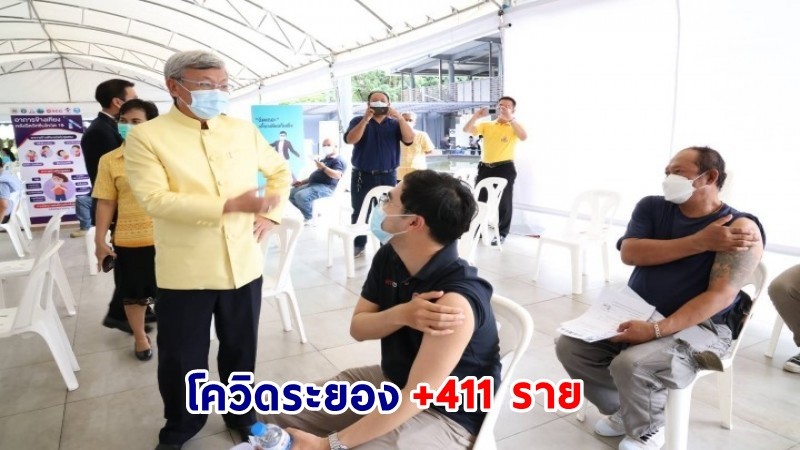 "ระยอง" พบผู้ติดเชื้อโควิด-19 เพิ่มอีก 411 ราย เสียชีวิต 1 ราย