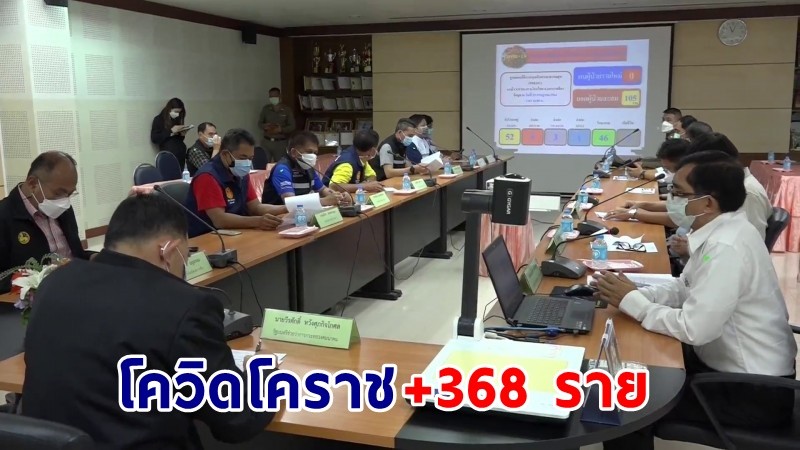 "โคราช" พบผู้ติดเชื้อโควิด-19 เพิ่มอีก 368 ราย