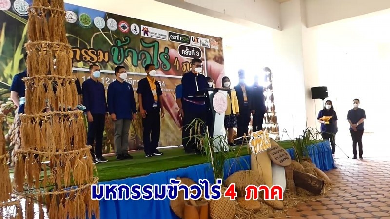 "สจล.ชุมพร" เปิดงานมหกรรมข้าวไร่ 4 ภาค แนะ! เกษตรกรปลูกข้าวไร่ใช้พื้นที่ว่างให้เป็นประโยชน์ - แปรรูปข้าวเพิ่มมูลค่าสูงขึ้น