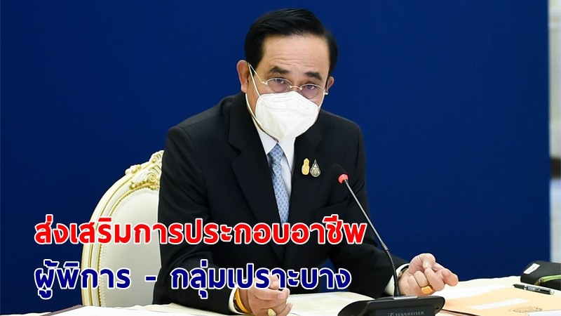 นายกฯ สั่งเดินหน้าส่งเสริมการประกอบอาชีพให้ผู้พิการ - กลุ่มเปราะบางภายหลังยุคโควิด-19