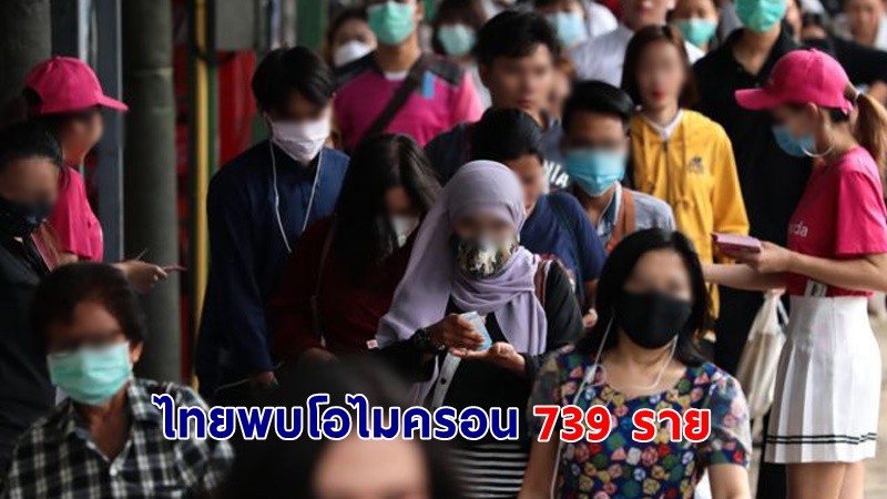 ด่วน ! ไทยพบผู้ติดเชื้อ "โอไมครอน" แล้ว 739 ราย เตรียมแถลงบ่ายนี้