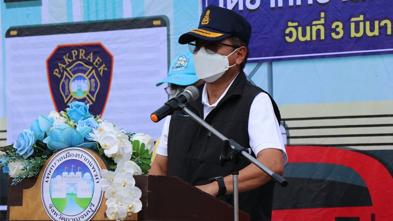 "รองผู้ว่าฯกาญจนบุรี" เป็นประธานเปิดกิจกรรม “การรณรงค์เพื่อลดอุบัติเหตุบริเวณทางแยกและทางข้าม”