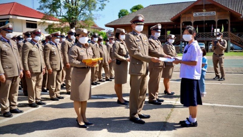 ตำรวจสวรรคโลกทำพิธีเนื่องในวัน ตำรวจแห่งชาติ