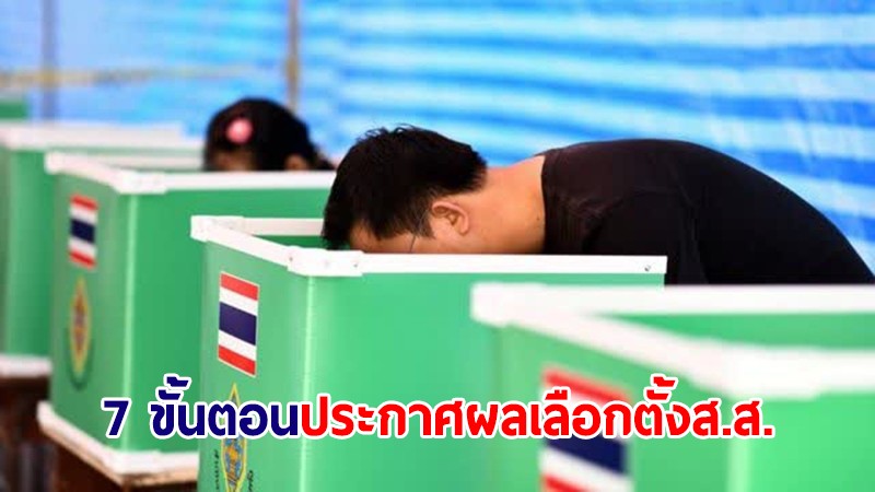 กกต.เปิด 7 ขั้นตอนประกาศผลเลือกตั้งสมาชิกสภาผู้แทนราษฎร