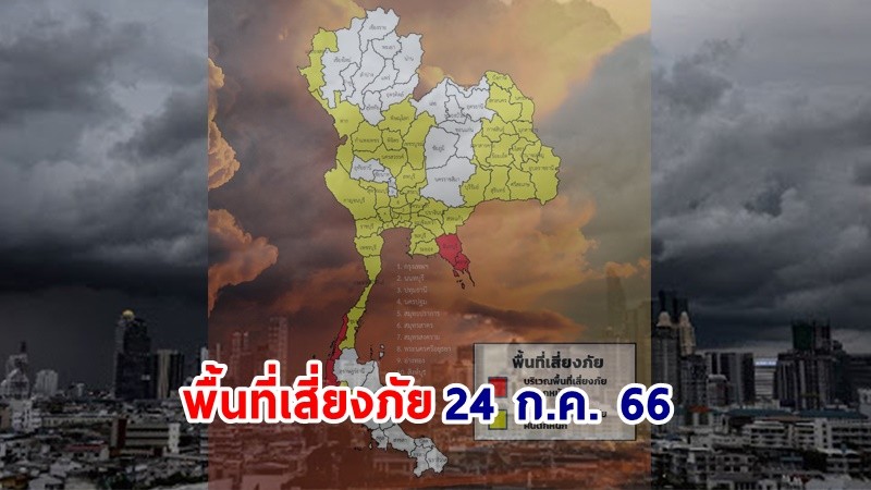 เตือน ! "พื้นที่เสี่ยงภัยสีแดง" 4 จังหวัด รับมือฝนตกหนักถึงหนักมาก !