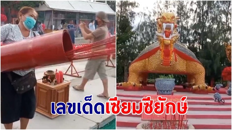 เลขเด็ดเซียมซียักษ์ ขอโชคลาภพญาเต่าหัวมังกร