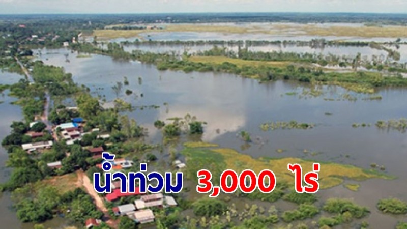 แม่น้ำสงครามเอ่อล้นท่วมบ้านเรือนพื้นที่การเกษตร 3,000 ไร่