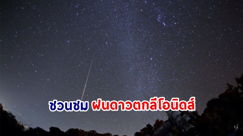 สดร.ชวนชม “ฝนดาวตกลีโอนิดส์” ราชาแห่งฝนดาวตก คืน 17 - รุ่งเช้า 18 พ.ย. 66 นี้