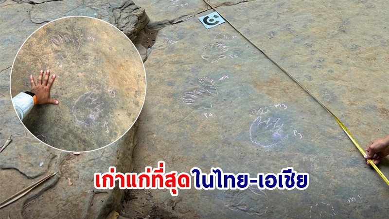 ฮือฮา ! ไทยค้นพบรอยเท้า "ไดโนเสาร์" อายุ 225 ล้านปี เก่าแก่ที่สุดในไทย-เอเชีย
