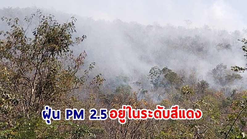 กรมอนามัย เตือน! 9 จังหวัดภาคเหนือ "ฝุ่น PM 2.5" อยู่ในระดับสีแดง !