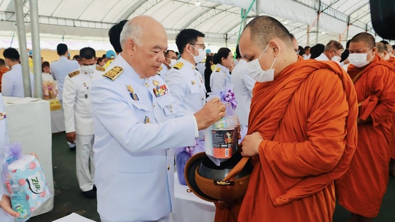 ประธาน ปปง.-เลขาธิการฯ ร่วมพิธีเจริญพระพุทธมนต์-ทำบุญตักบาตร ถวายพระราชกุศล วันเฉลิมพระชนมพรรษา สมเด็จพระนางเจ้าฯ พระบรมราชินี