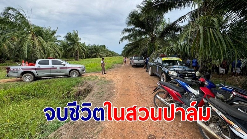 "หนุ่มป่วยจิตเวช" ยิงตัวตายปริศนาในสวนปาล์ม ตำรวจเร่งพิสูจน์หาสาเหตุ