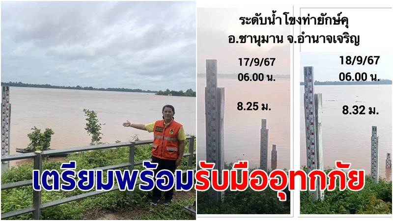 "พ่อเมือง" ลงพื้นที่สร้างความมั่นใจ ปชช. เตรียมพร้อมรับมือหากเกิดเหตุอุทกภัย