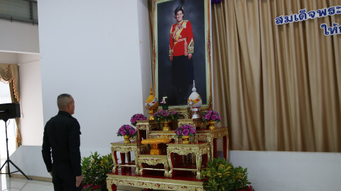 พิธีมอบเมล็ดพันธุ์พระราชทานจาก กรมสมเด็จพระเทพฯ ณ กองพลทหารราบที่ 9 จ.กาญจนบุรี
