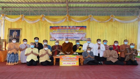 พุทธสมาคม จัดตอบปัญหาธรรมะในเทศกาลวันมาฆบูชา ขณะที่เจ้าคณะจ.ศรีสะเกษ (ธ.) เมตตามอบเงินทุนการศึกษาให้นักเรียน