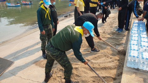 ศรชล.ประจวบ จัดพิธีบวงสรวงกรมหลวงชุมพรเขตอุดมศักดิ์ เนื่องในโอกาสครบรอบวันคล้ายวันสถาปนา ศรชล.ครบ 4 ปี