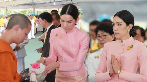 ยลโฉม "นุสบา" ปรากฏตัวงดงามในชุดไทย ออกงานในฐานะภริยารัฐมนตรี